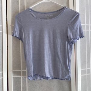 Hollister blue stripped shirt